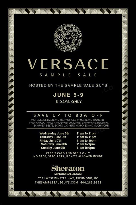 versace sale vancouver 2019